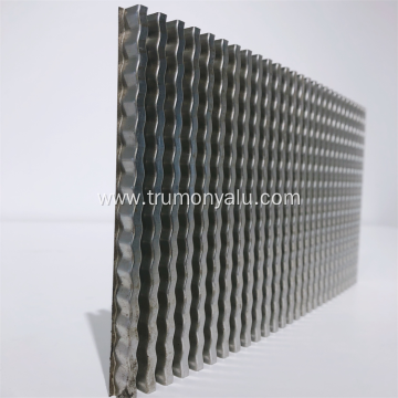 Heat Transfer Folded Fins Aluminum Ruffled Herringbone